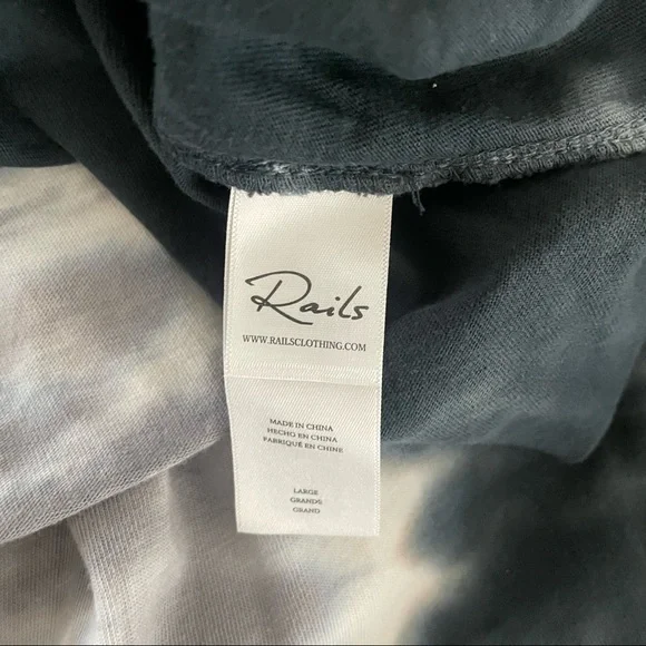 Rails Tip Dye Midi Tank Dress In Black Navy Dip Dye Size Large - Picture 8 of 14